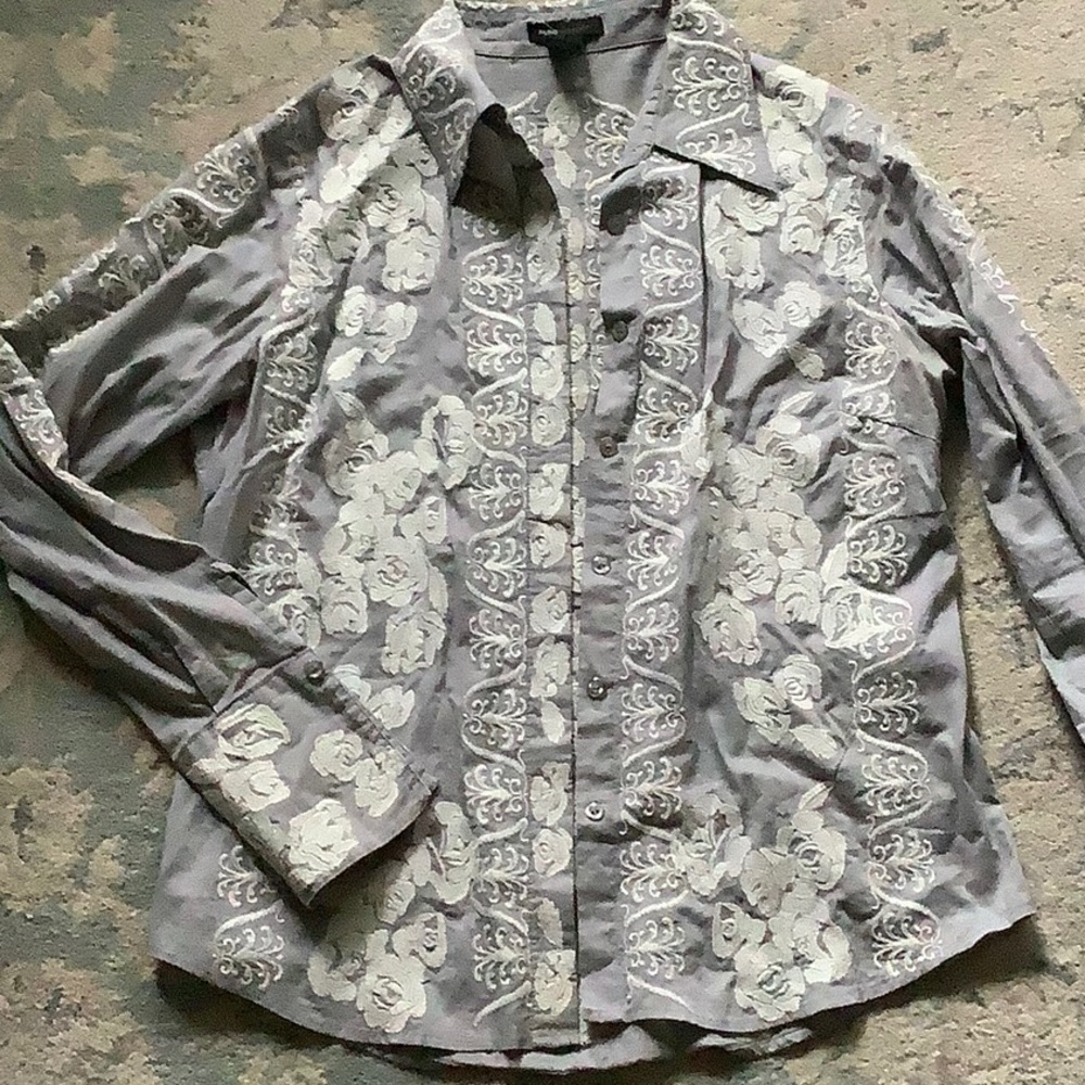 BCBG Embroidered blouse